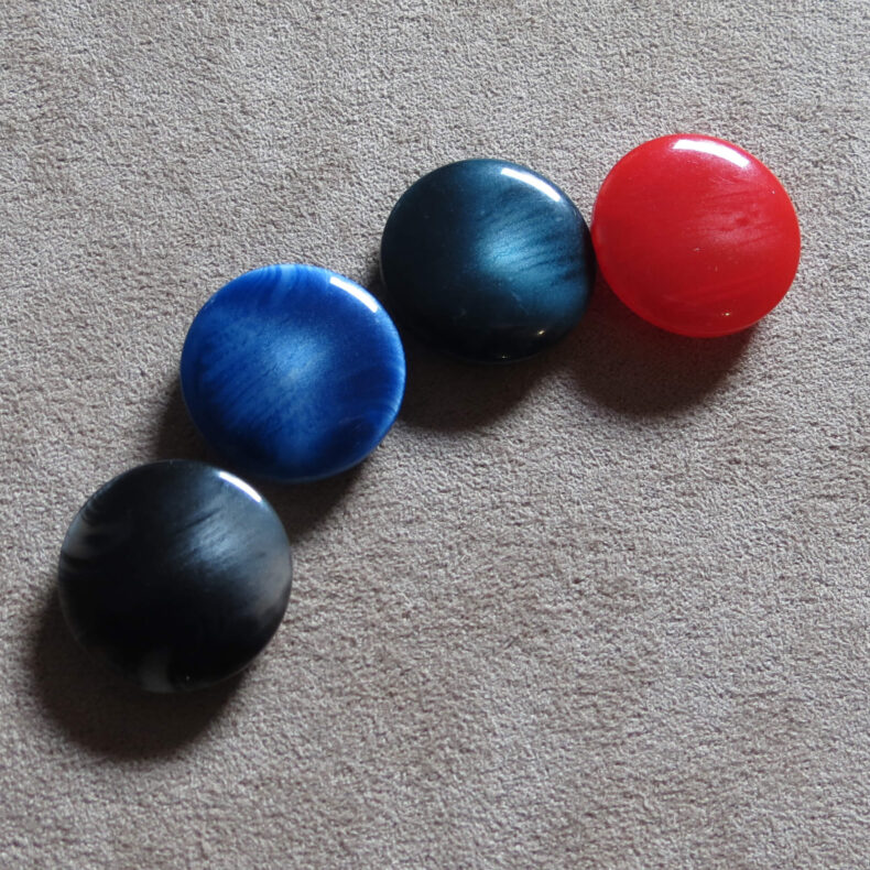 Rund blank knapp - Nordlys