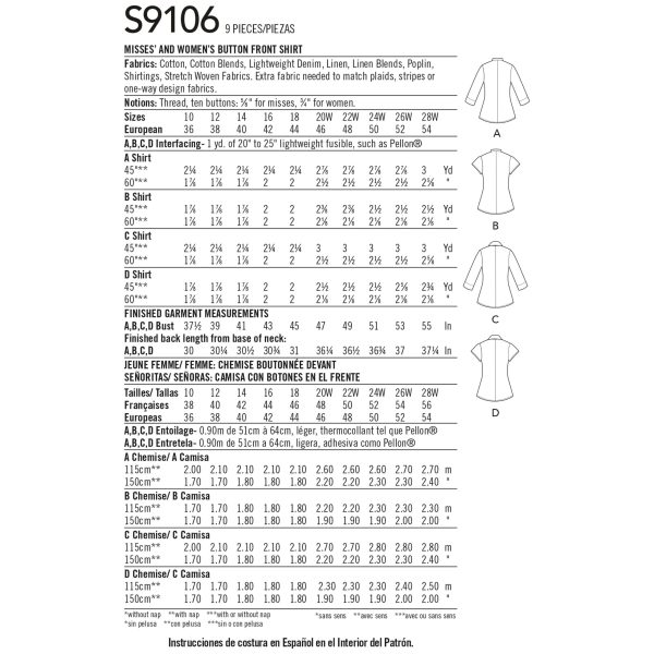 Simplicity S9106
