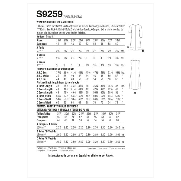 Simplicity S9259