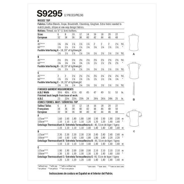 Simplicity S9295