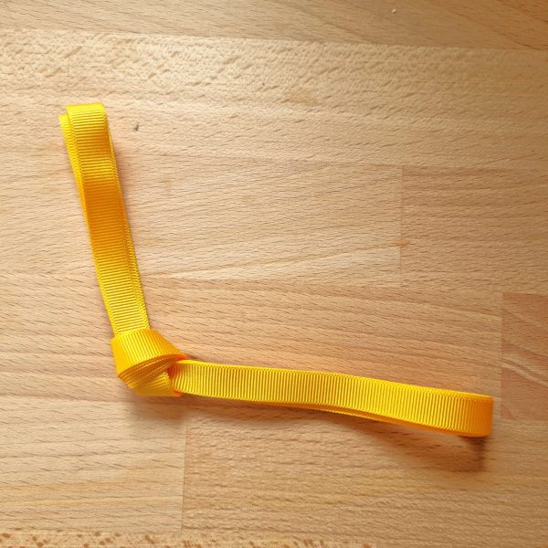 Ripsbånd 2m - Gul