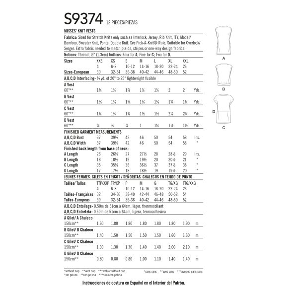 Simplicity S9374