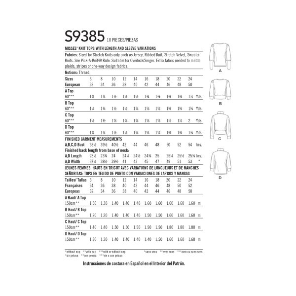 Simplicity S9385
