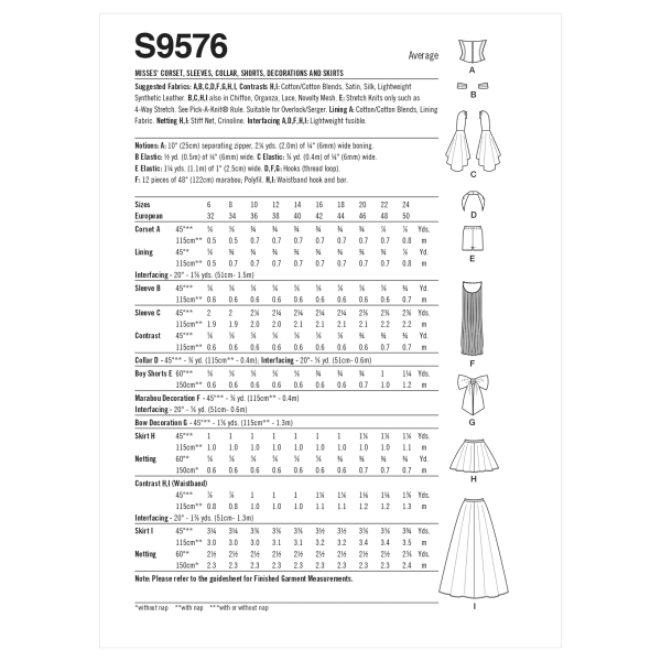 Simplicity S9576