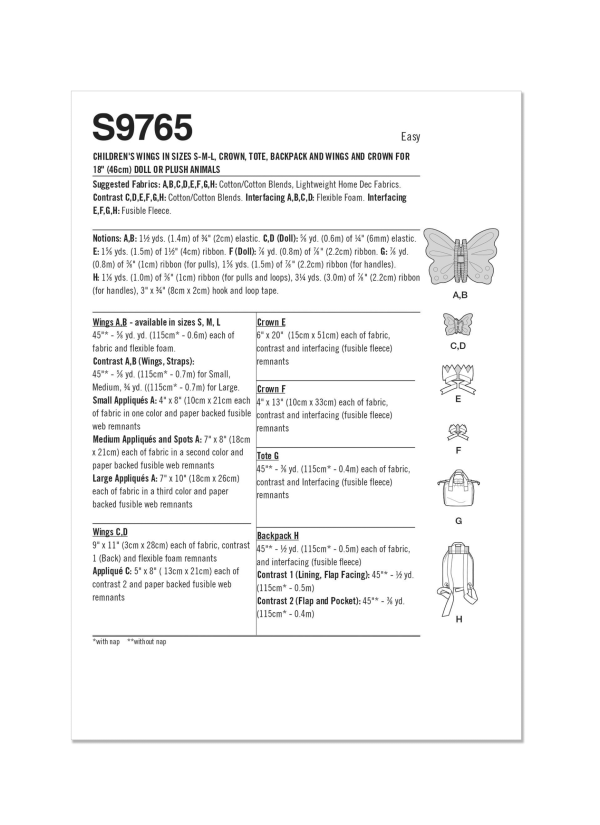 Simplicity S9765