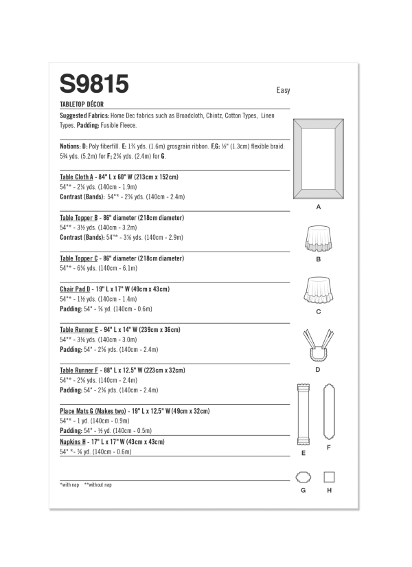 Simplicity S9815