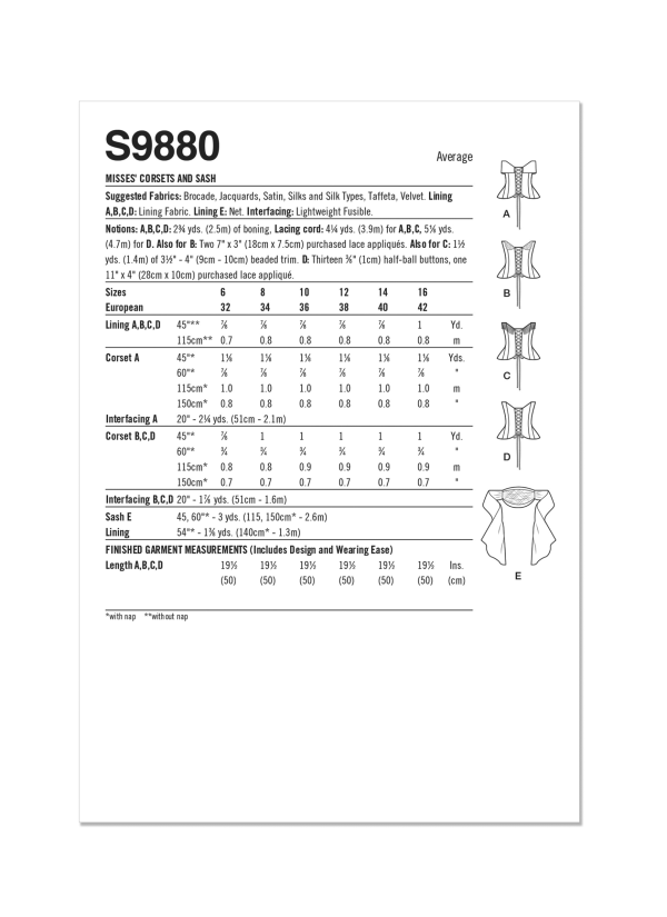 Simplicity S9880